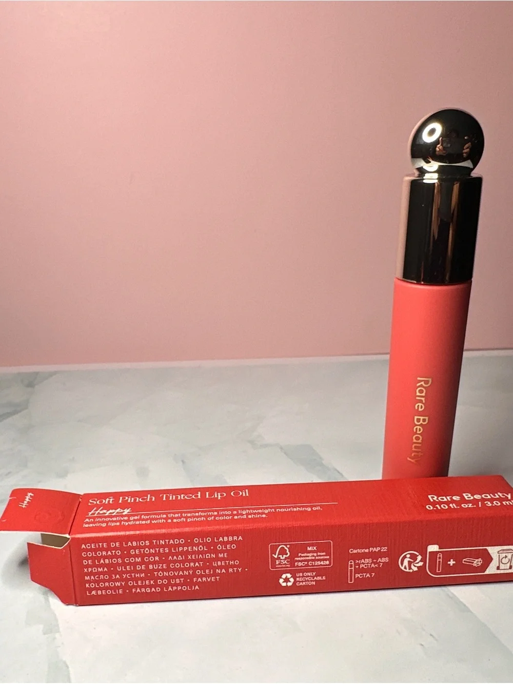 Rare Beauty Soft Pinch Tinted Lip Oil — Coral